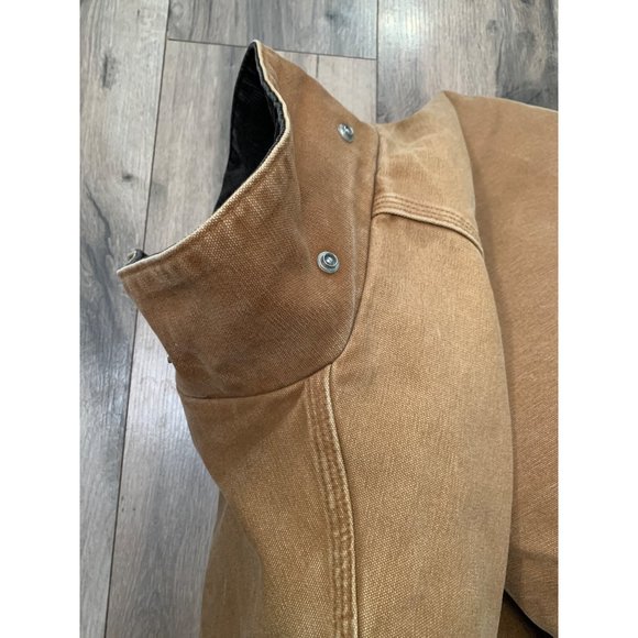 Carhartt Men Vintage C26 BRN 2XL Regular Barn Coat Tan Brown Quilted Arctic Togg - Picture 15 of 16